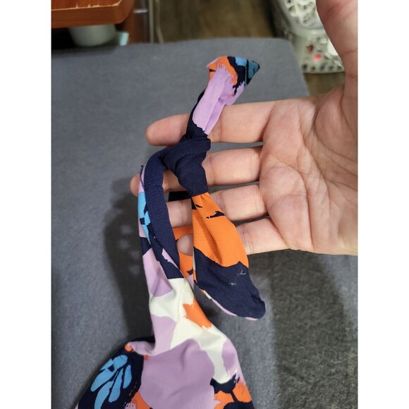 Sea Angel Doheny Bloom Navy 1 Piece Tie On Swimsuit Bathing Suit SZ XL - Picture 6 of 13